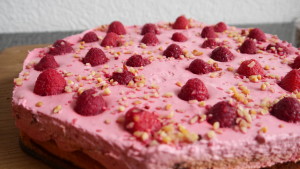 Low Carb Himbeertorte.