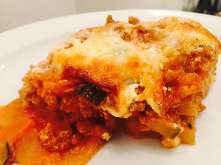 Kohlrabi-Lasagne Low Carb