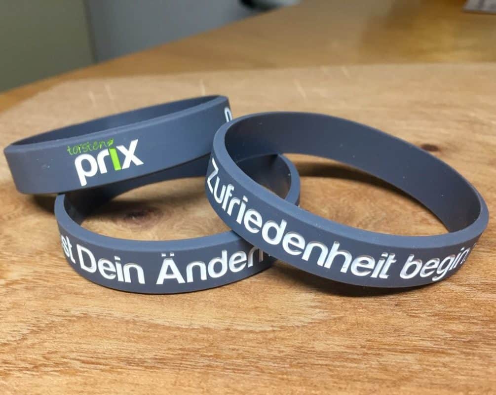 Motivation - Silikonarmband - "Du musst dein Ändern leben"