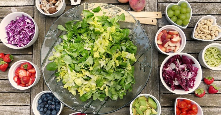 Salat beim Lieferdienst